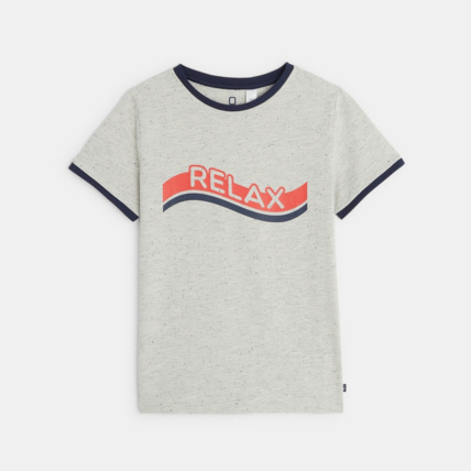 Avis T-shirt manches courtes à message Relax gris garçon OKAIDI 2