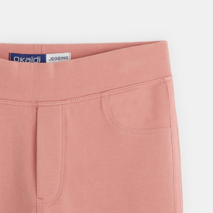 Avis Jegging uni en jersey milano rose fille OKAIDI 2