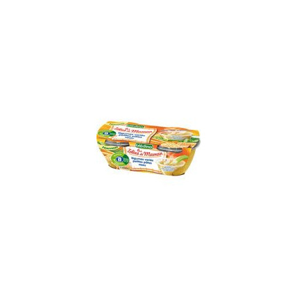 Avis LES IDEES DE MAMAN Légumes varies petites pâtes veau 2x200 g dès 6 mois Blédina 1