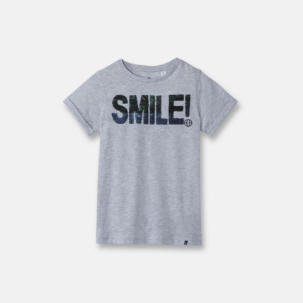 Avis T-shirt à sequins magiques gris garçon OKAIDI 2