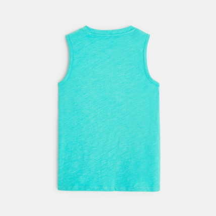 Avis Débardeur en jersey flammé bleu garçon OKAIDI 4