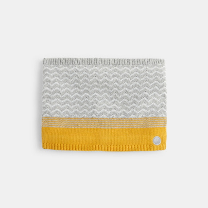 Avis Snood chaud en tricot et polaire gris fille OKAIDI 1
