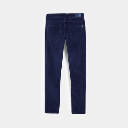 Avis Pantalon slim en velours stretch bleu garçon OKAIDI 5
