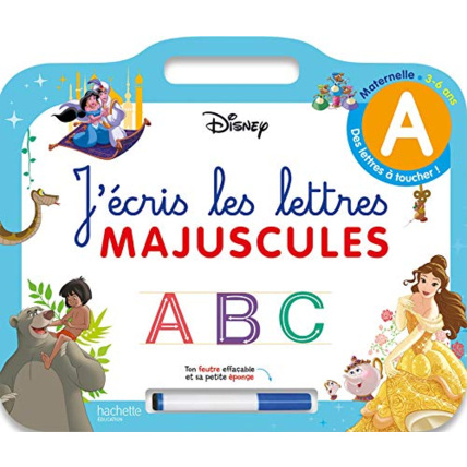 Avis Disney - Les grands Classiques - Ardoise J'écris les lettres majuscules (3-6 ans) Hachette Éducation 1