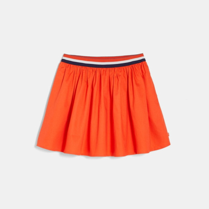 Avis Jupe patineuse en toile orange fille OKAIDI 2