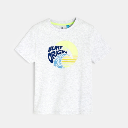 Avis T-shirt over size motif surf gris garçon OKAIDI 1