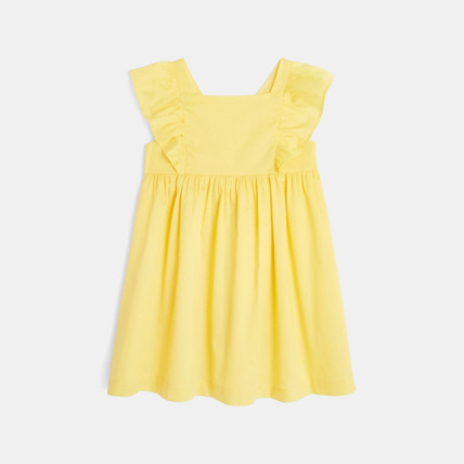 Robe de ceremonie unie jaune fille OKAIDI Comparateur Avis Prix