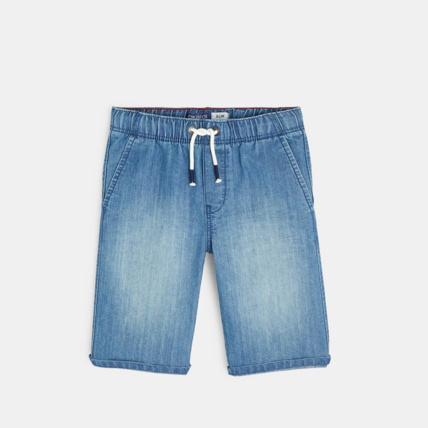 Avis Bermuda slim en jean bleu garçon OKAIDI 2