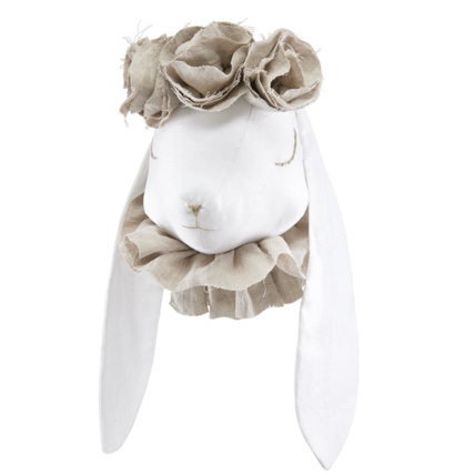 Avis Trophée mural enfant en lin,  Madame Lapin Sevira Kids 1