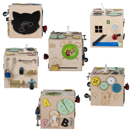 Avis Cube d'activités en bois Montessori Busy TIMEO 3TOYSM 3
