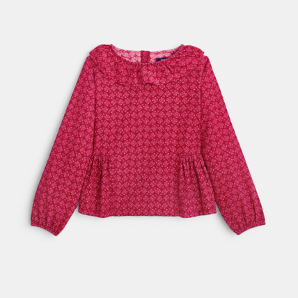 Avis Blouse velours imprimée rose fille OKAIDI 2