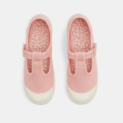 Avis Ballerines toile forme salomé roses fille OKAIDI 2