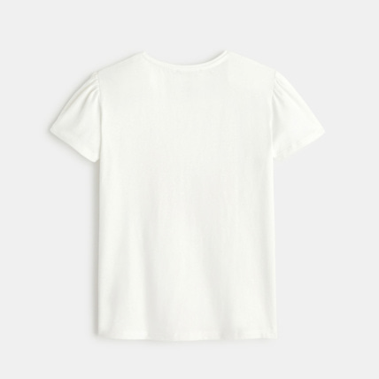 Avis T-shirt imprimé animal point de croix blanc fille OKAIDI 4