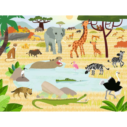 Avis Puzzle Les animaux de la savane - de 4 ans RAVENSBURGER 2