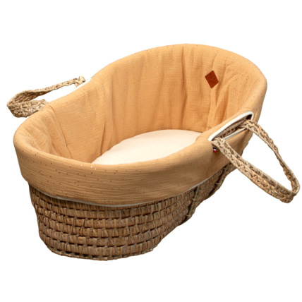 Avis Habillage de couffin en gaze de coton, Pois Dorés Sevira Kids 3