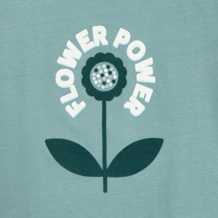 Avis T-shirt flower power vert fille OKAIDI 2