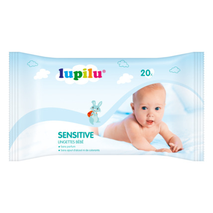 Avis Lingettes humides pour bébés Sensitive lupilu® 1