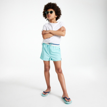 Avis Short de bain uni bleu garçon OKAIDI 1