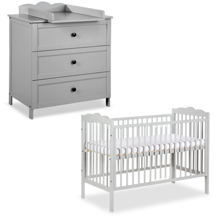 Avis Chambre bébé commode à langer et lit en bois RADEK III Mon Mobilier Design 6