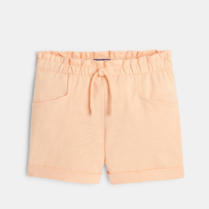Avis Short en jersey uni orange fille OKAIDI 1
