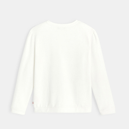 Avis Sweat molleton à message blanc fille OKAIDI 4