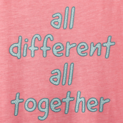 Avis T-shirt à message rose fille OKAIDI 3