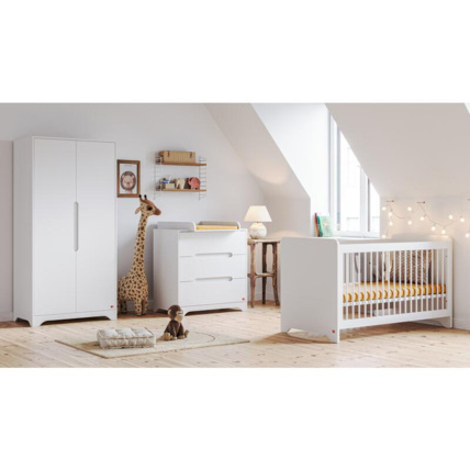 Avis Chambre Trio Ova Lit bébé + Commode + Armoire VOX 1