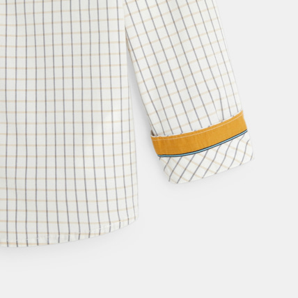 Avis Chemise à petits carreaux jaune garçon OKAIDI 3