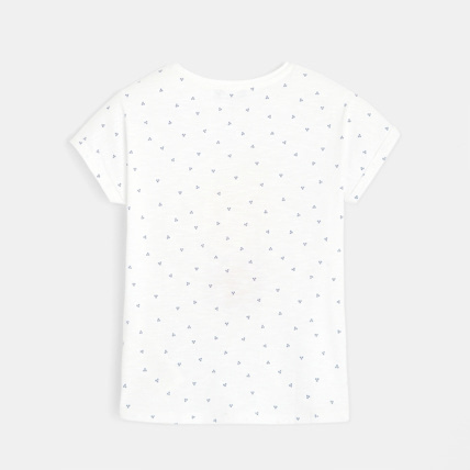 Avis T-shirt flammé motif fillette blanc OKAIDI 4