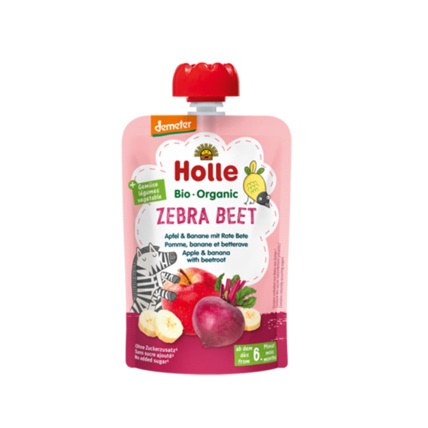 Avis Zebra Beet - Gourde pomme, banane et betterave Holle 1