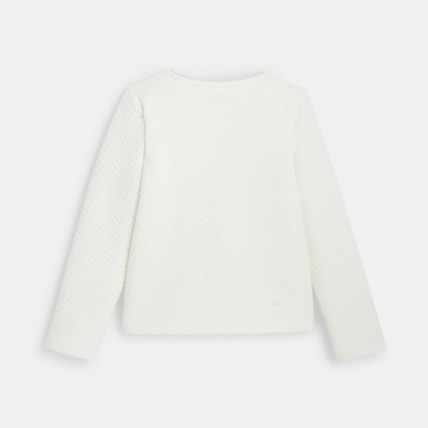 Avis Sweat-shirt matelassé et doublé beige fille OKAIDI 3