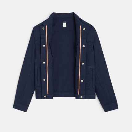 Avis Blouson en lin mélangé bleu garçon OKAIDI 2
