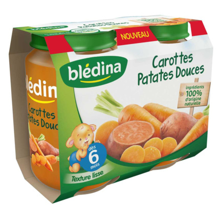 Avis Pot Purée Carottes Patates douces 2x200g Blédina 1