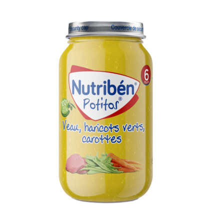 Avis Potito veau, haricots verts et carottes Nutribén ® 1
