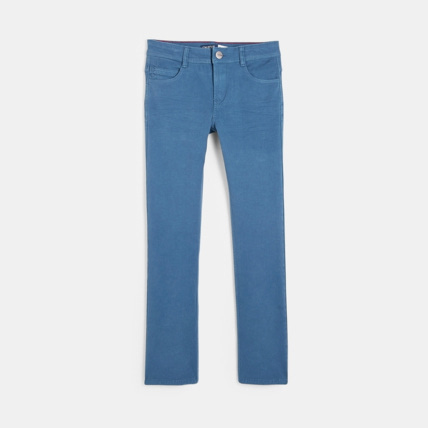 Avis Pantalon en toile bi-stretch bleu garçon OKAIDI 1