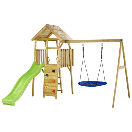 Avis Aire de jeux portique en bois WOODI Kangui 2