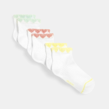 Avis Socquettes coeurs (lot de 3) jaune fille OKAIDI 1