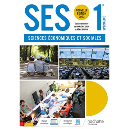 Avis Sciences économiques et sociales 1re spécialité - Livre élève - Ed. 2023 Hachette Éducation 1