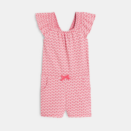 Avis Combishort en jersey imprimé rose fille OKAIDI 1