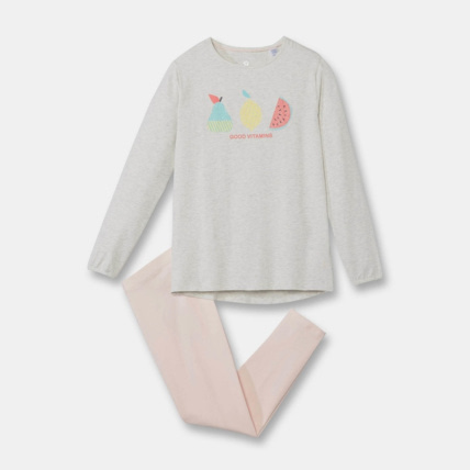 Avis Pyjama 2 pièces en jersey gris fille OKAIDI 1