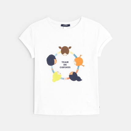 Avis T-shirt manches courtes sororité "Team de copines" fille OKAIDI 2