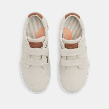 Avis Tennis toile à double scratch beige garçon OKAIDI 2