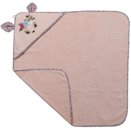 Avis Cape de bain bouclette de coton broderie souris Dreamful CARRE BLANC 3