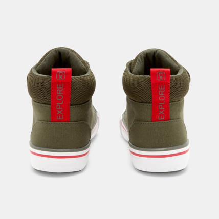 Avis Baskets mid toile à scratch vertes garçon OKAIDI 4