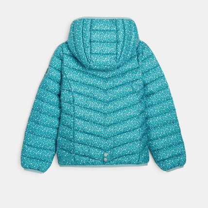 Avis Doudoune à capuche motif petits cœurs verte fille OKAIDI 5