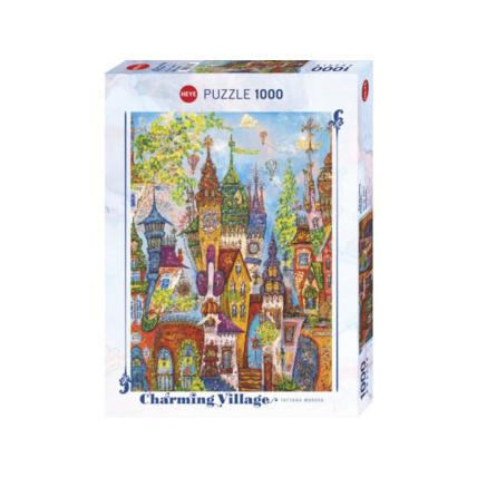 Avis Puzzle 1000 pièces charming village red arches HEYE 1