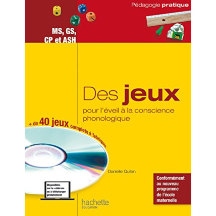 Avis Des jeux pour l'éveil à la conscience phonologique - MS, GS, CP et ASH Hachette Éducation 1