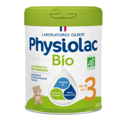 Avis Formule infantile BIO 10-36 mois Physiolac 1