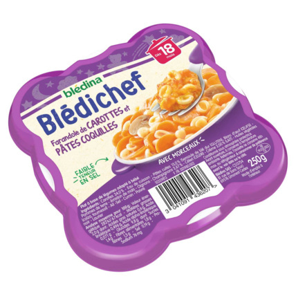 Avis BLEDICHEF Farandole de carottes et pâtes coquilles Blédina 2