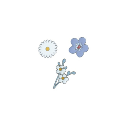 Avis Set de 3 pin's Flower Collection GLOBAL AFFAIRS 1